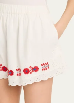 SeaCatharina Embroidered Shorts