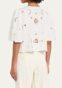 SeaGardener Embroidered Top