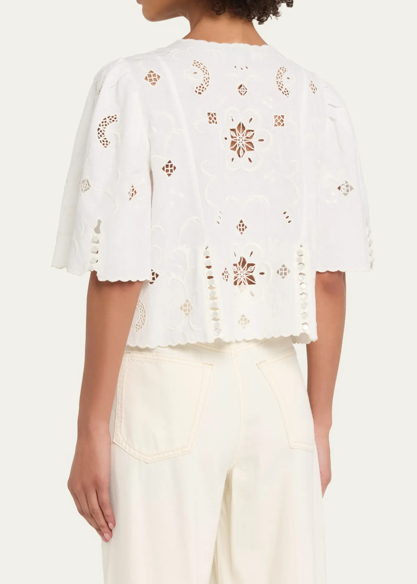 SeaGardener Embroidered Top