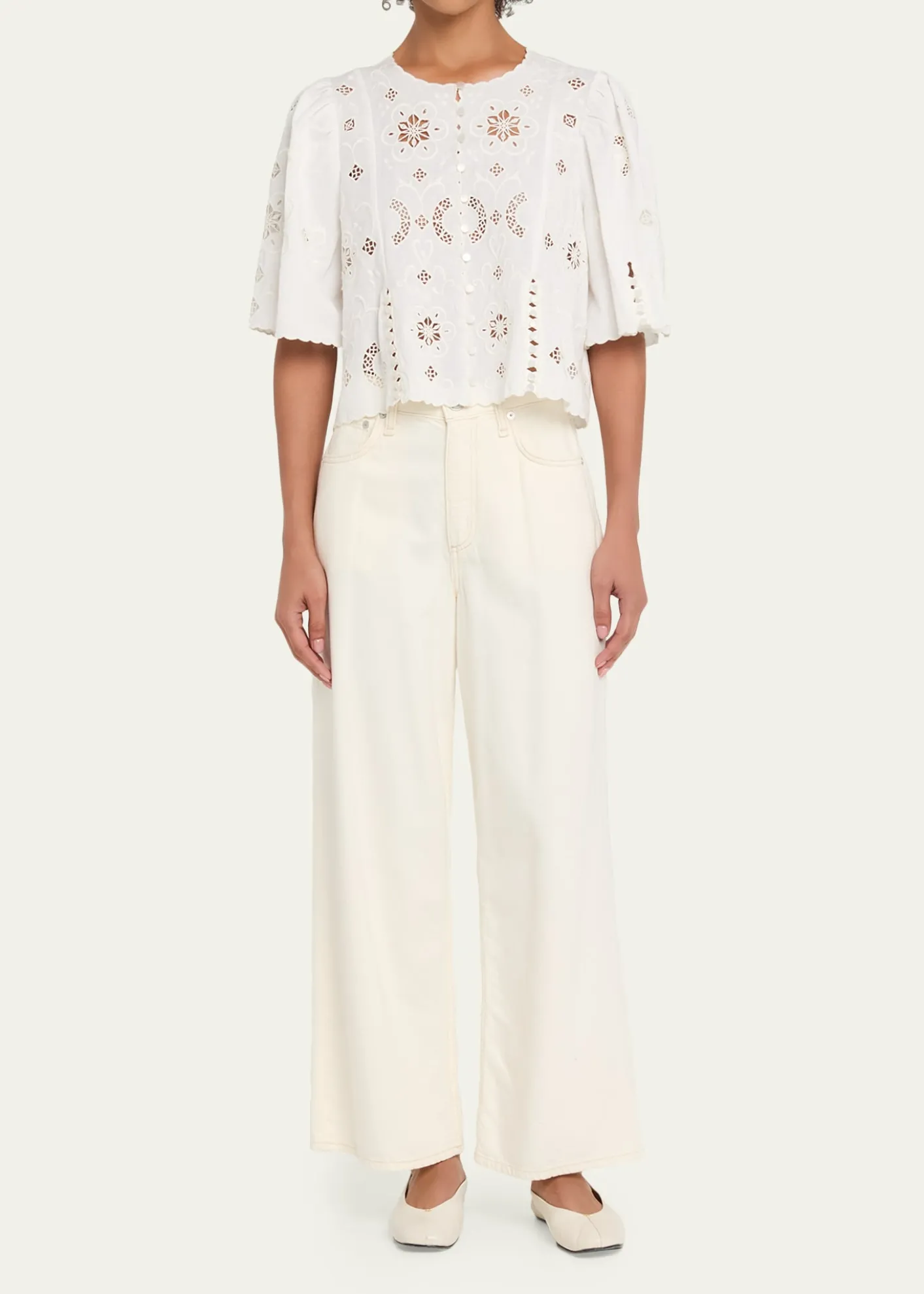 SeaGardener Embroidered Top