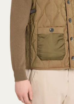 SeaseMen's Military-Style Quilted Vest