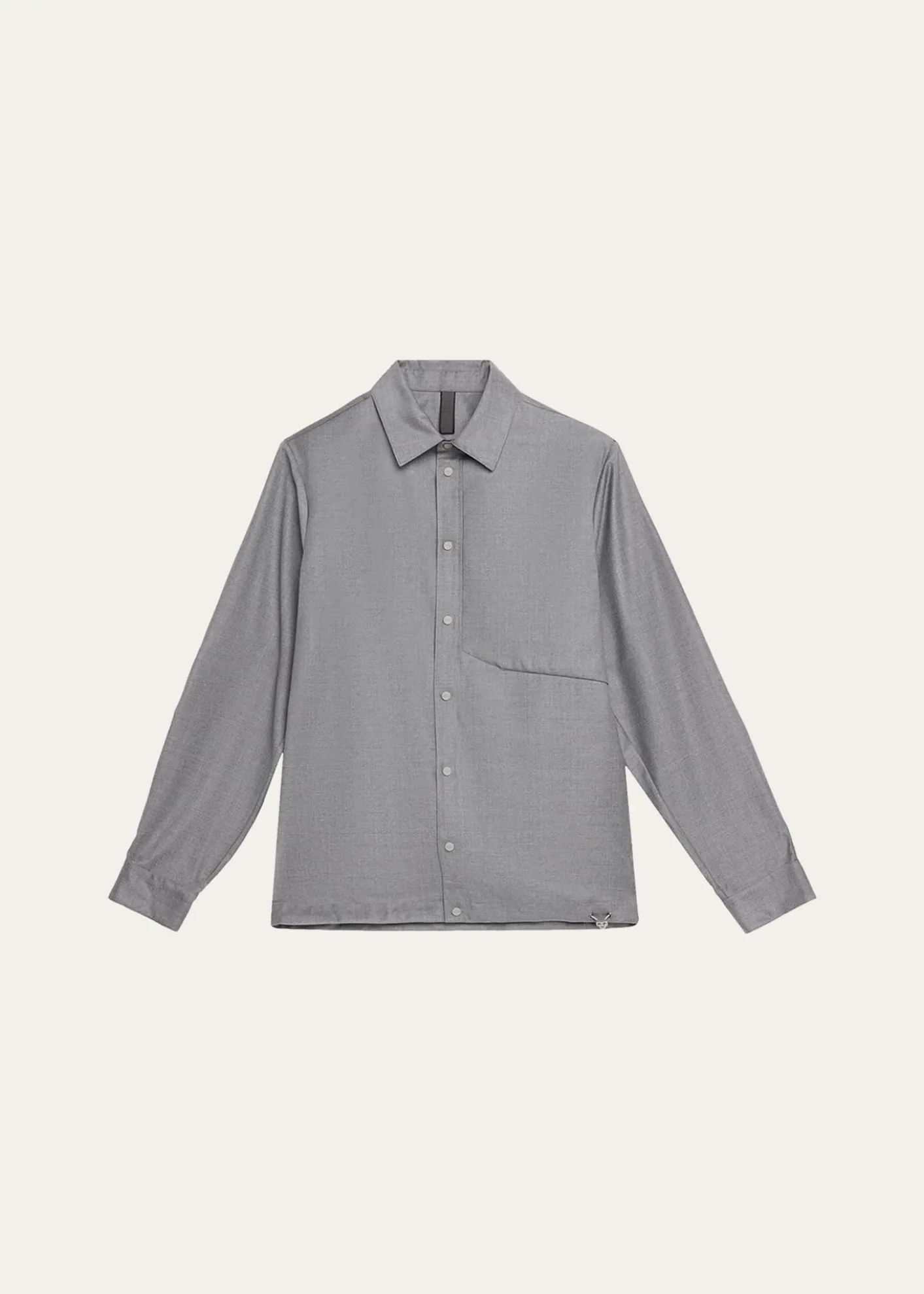 SeaseMen's New Gate Invisible-Zip Snap-Front Shirt