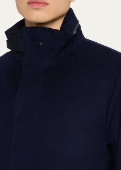 SeaseMen's Uptown Padded Cashmere Parka Jacket