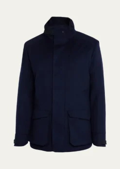 SeaseMen's Uptown Padded Cashmere Parka Jacket