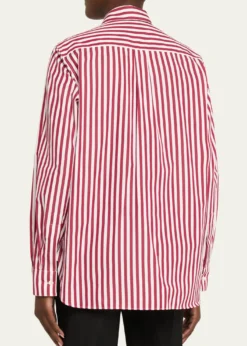 SeblineStriped Neck-Tie Button-Down Shirt