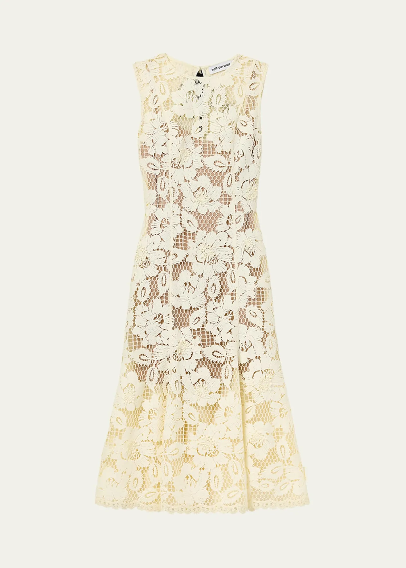 Self-PortraitCrochet Lace Midi Dress