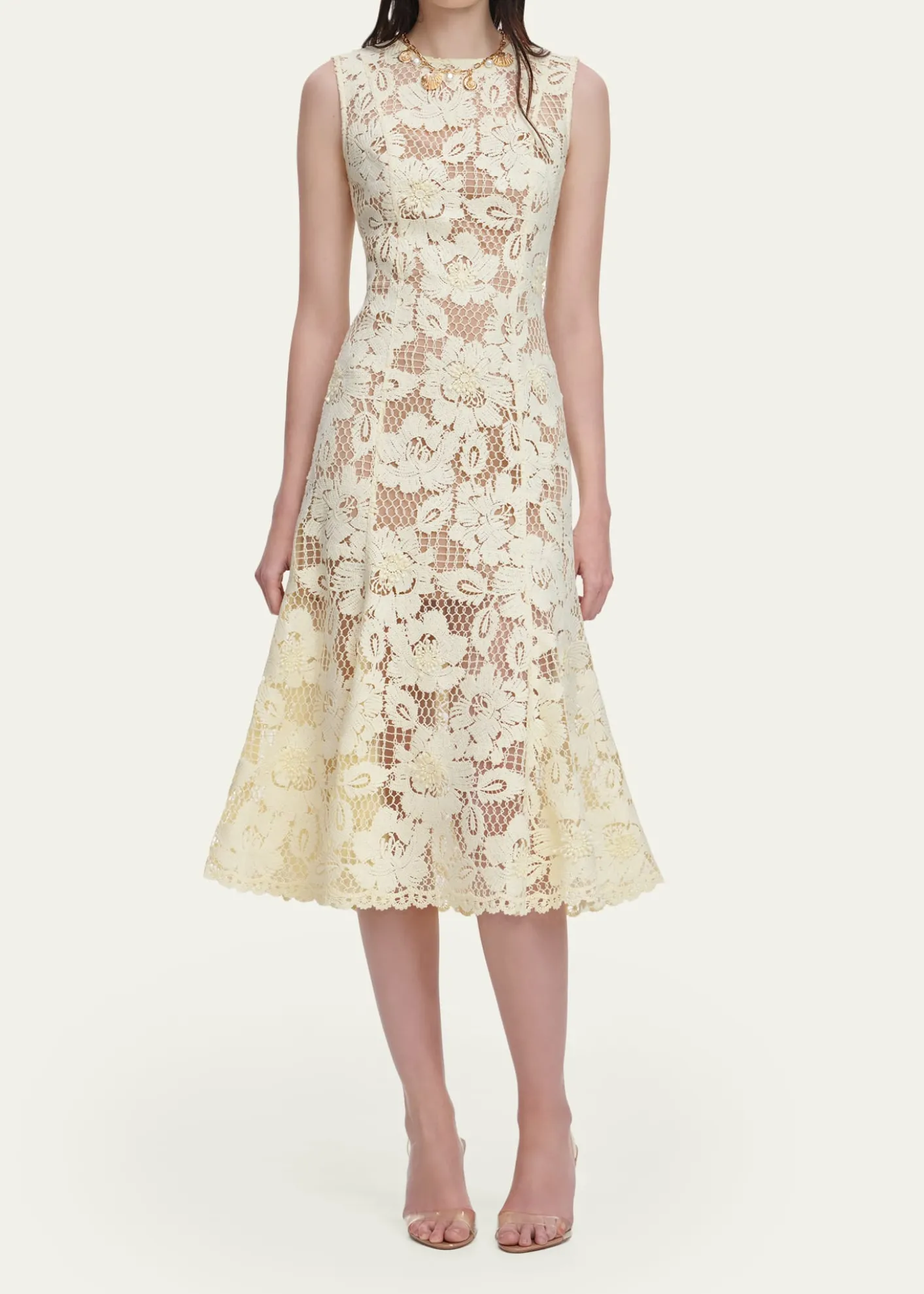 Self-PortraitCrochet Lace Midi Dress