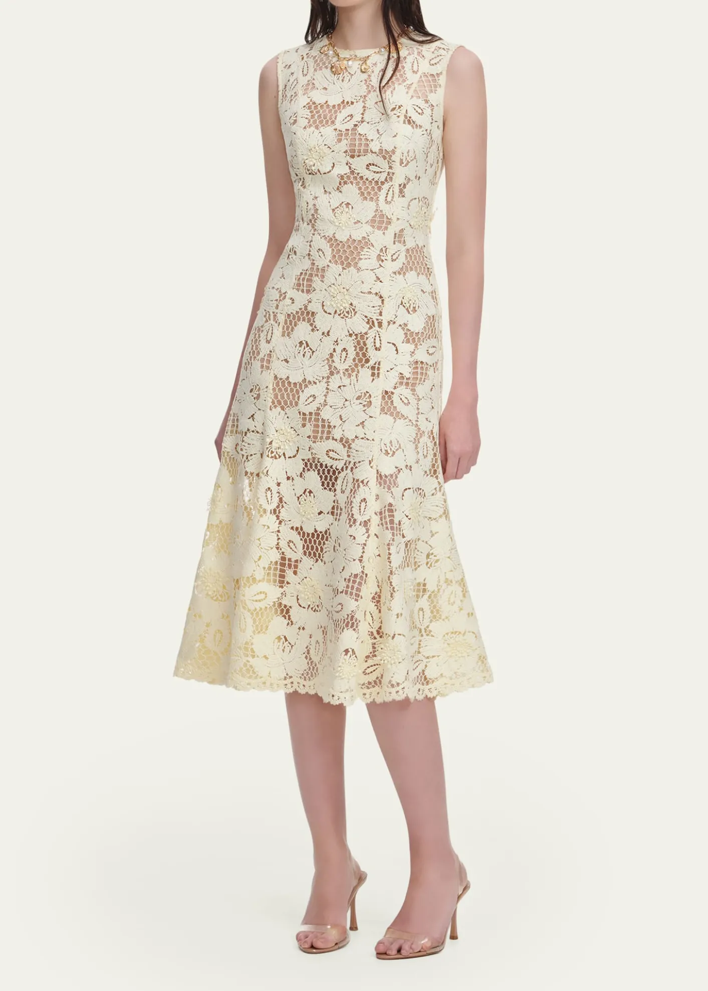 Self-PortraitCrochet Lace Midi Dress