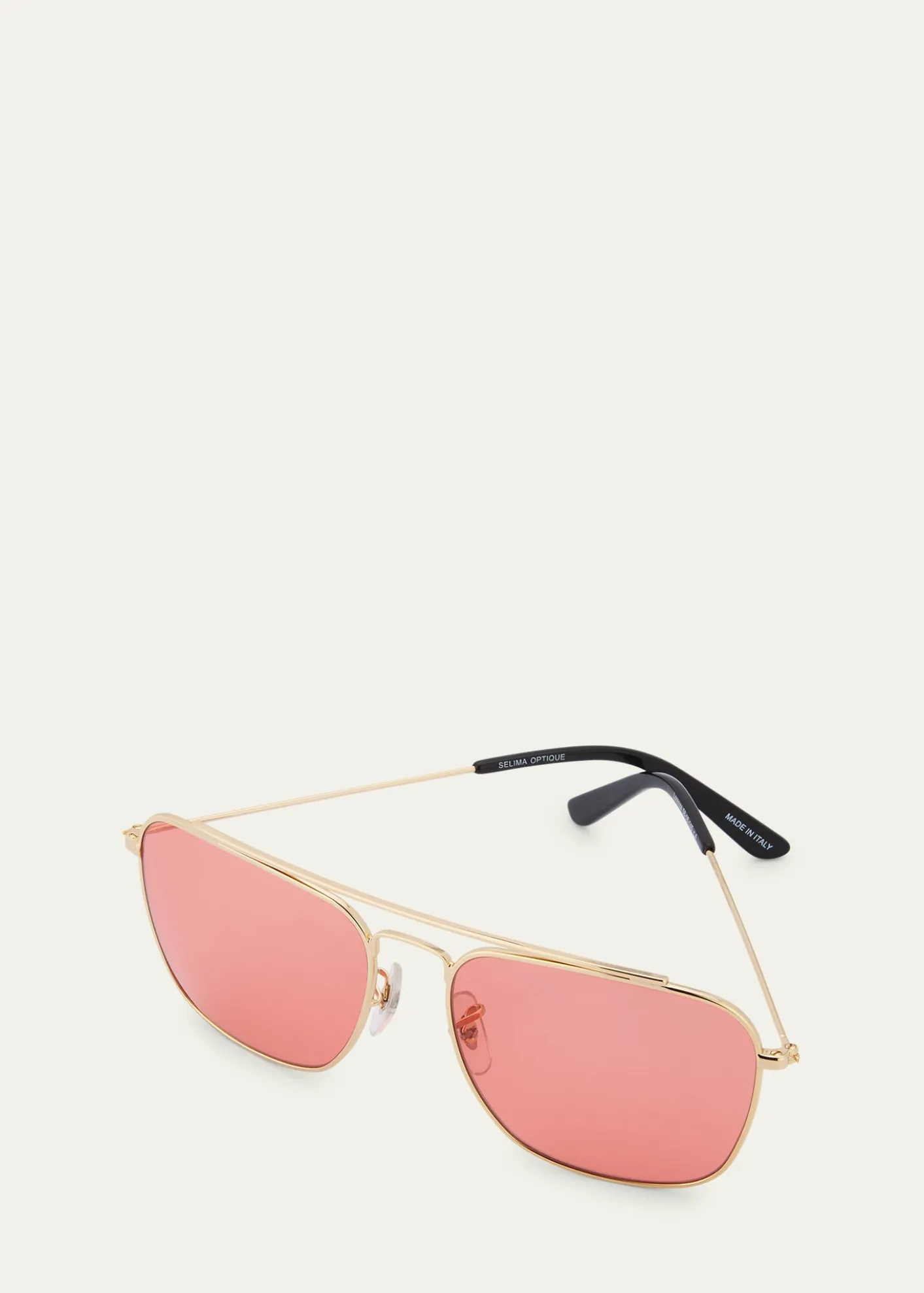 Selima OptiqueLorenza Square Metal Sunglasses