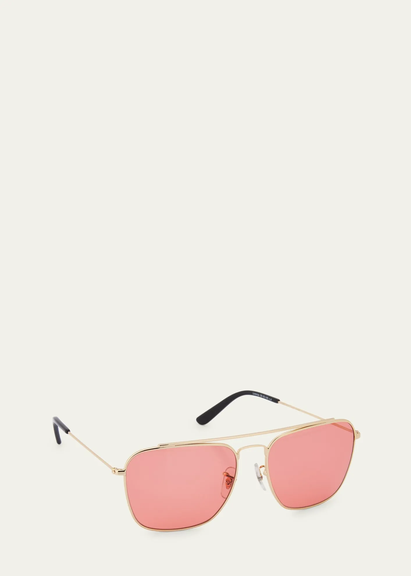 Selima OptiqueLorenza Square Metal Sunglasses