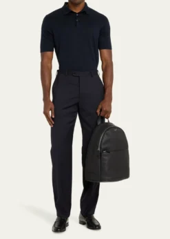 SerapianMen's Cachemire Leather Backpack