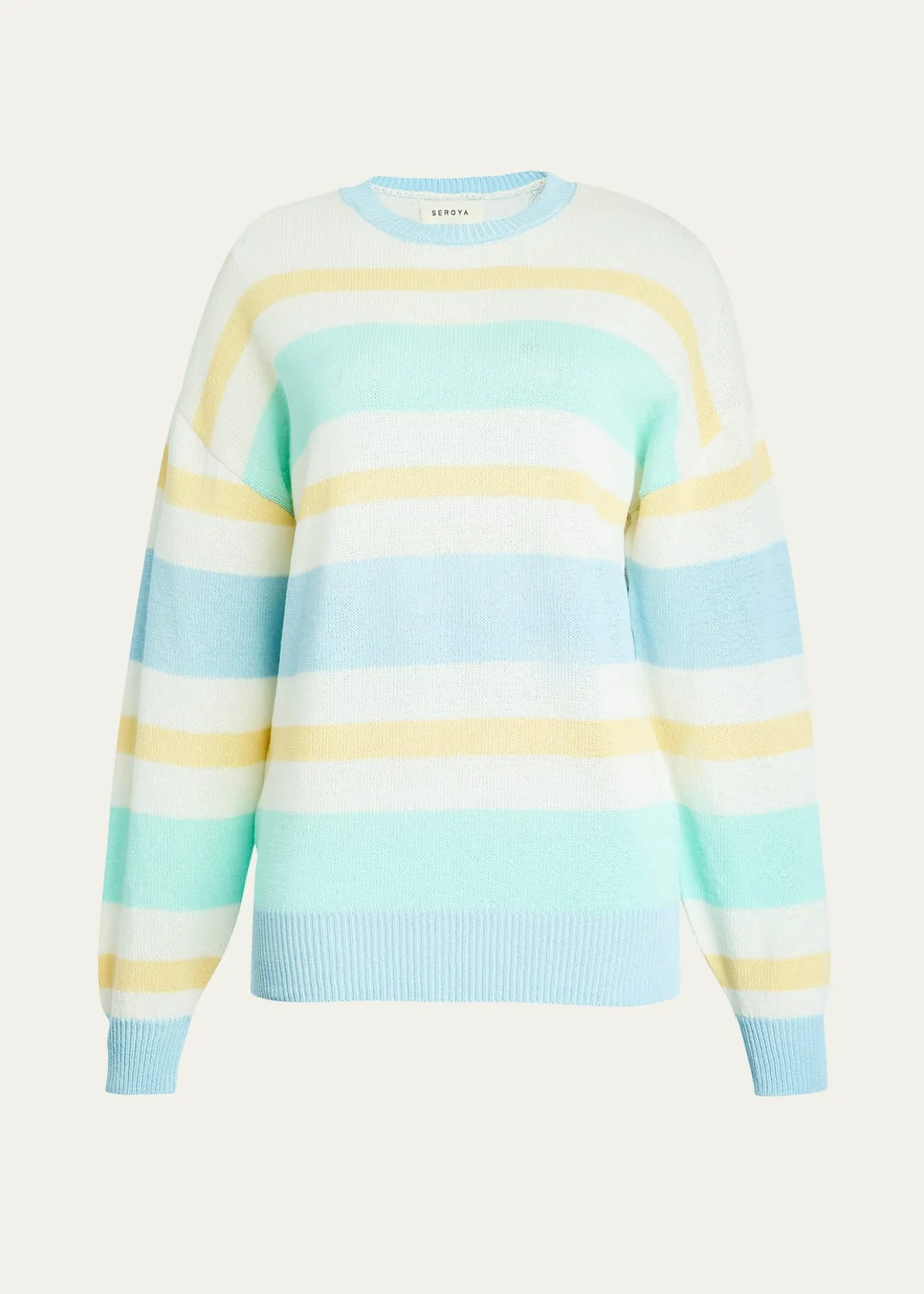 SEROYACassian Striped Linen-Blend Sweater