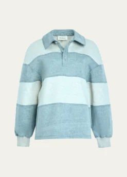 SEROYACher Striped Denim Top