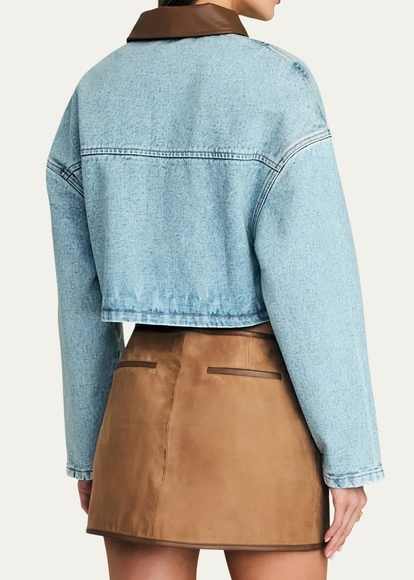 SEROYACoop Cropped Denim Jacket