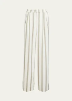 SEROYAMarlowe Striped Satin Pants