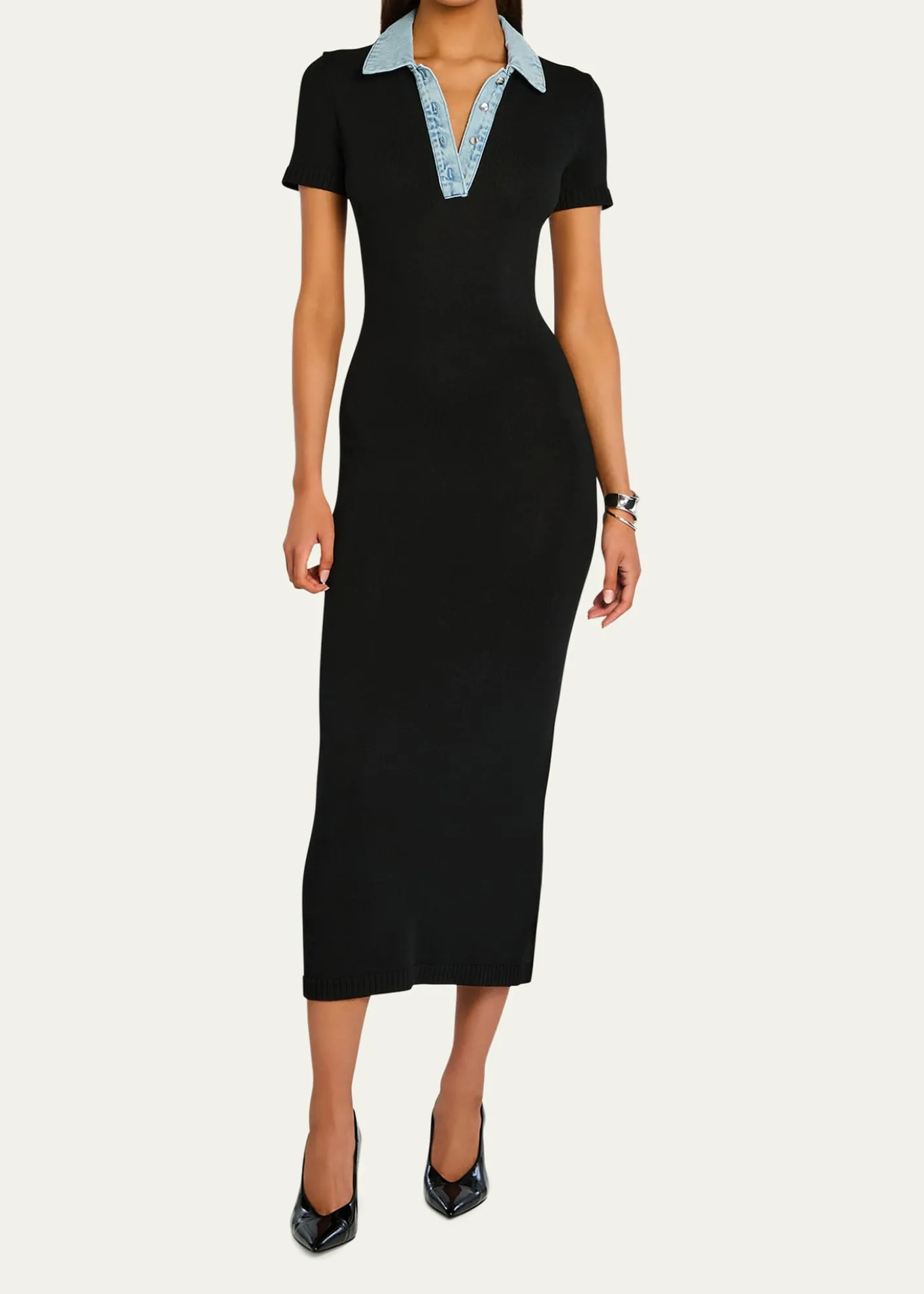 SEROYAReyes Knit Midi Dress