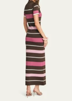 SEROYASam Striped Knit Maxi Dress