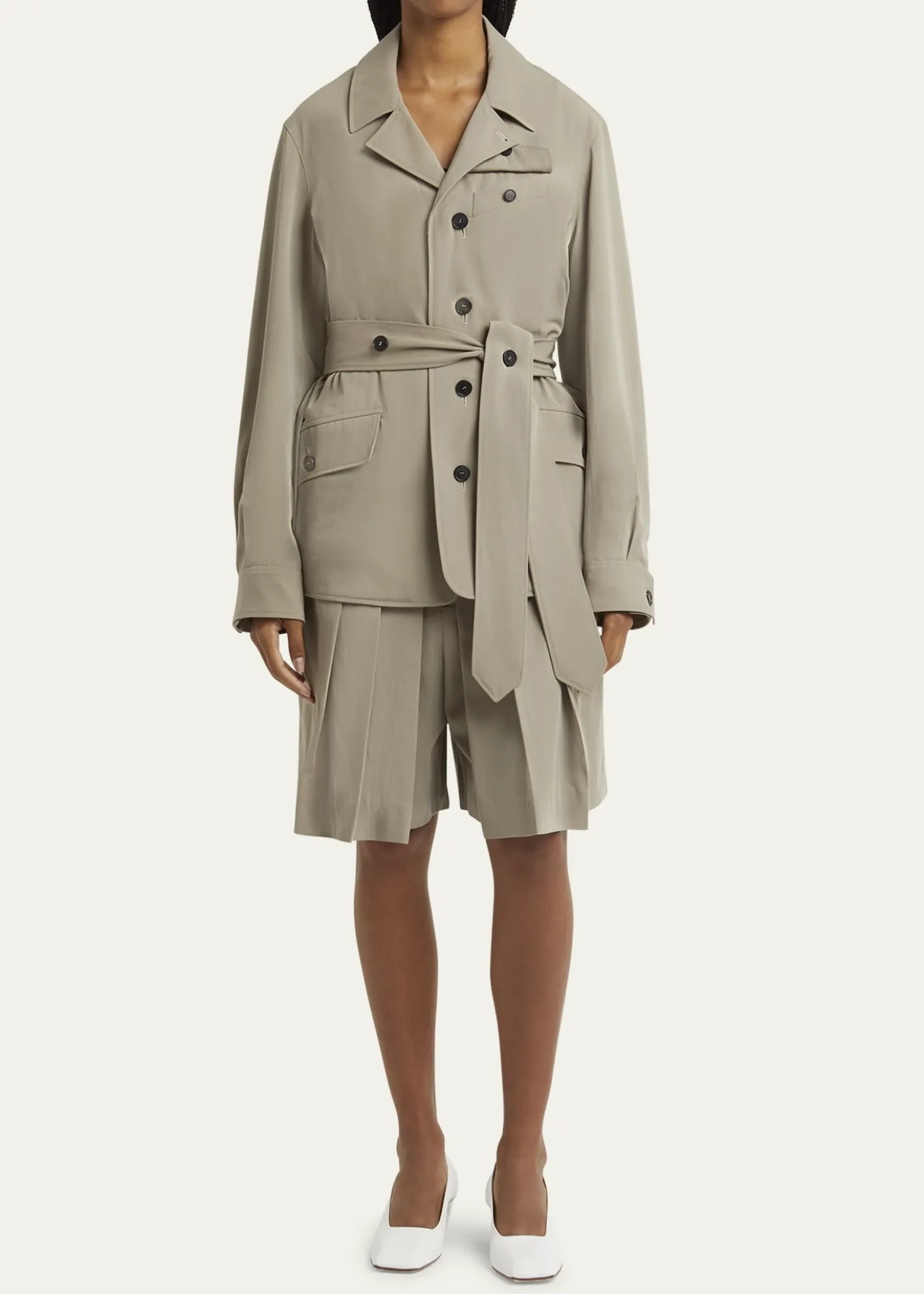 SETCHUTravel Self-Tie Wool Safari Jacket