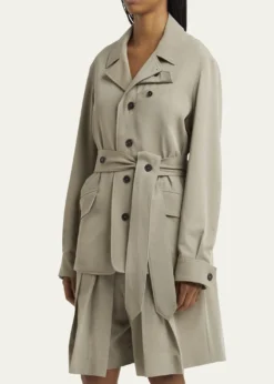 SETCHUTravel Self-Tie Wool Safari Jacket