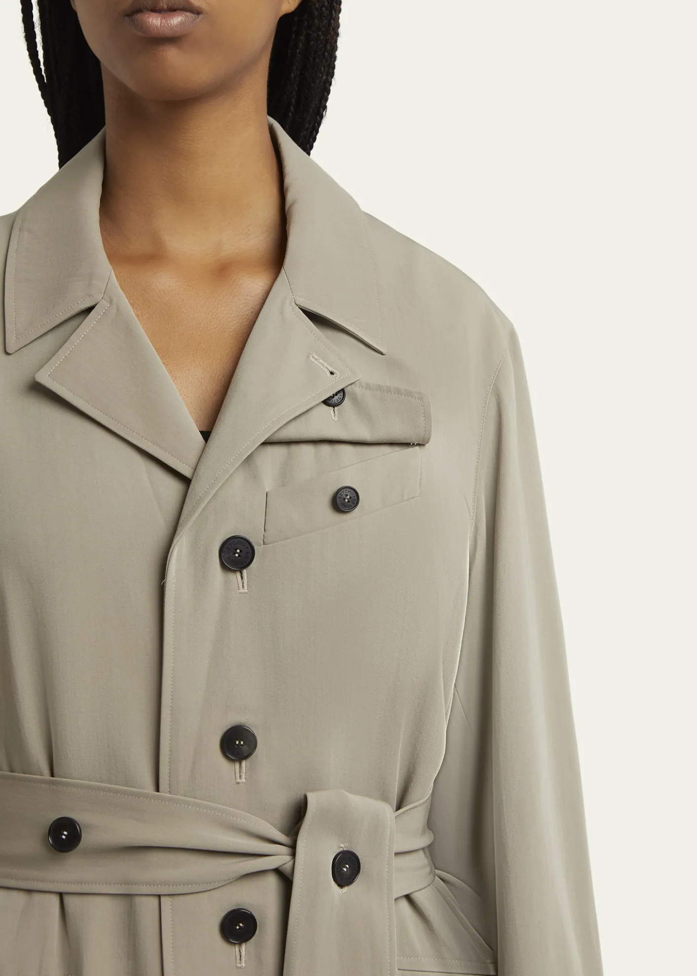 SETCHUTravel Self-Tie Wool Safari Jacket