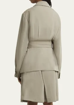 SETCHUTravel Self-Tie Wool Safari Jacket