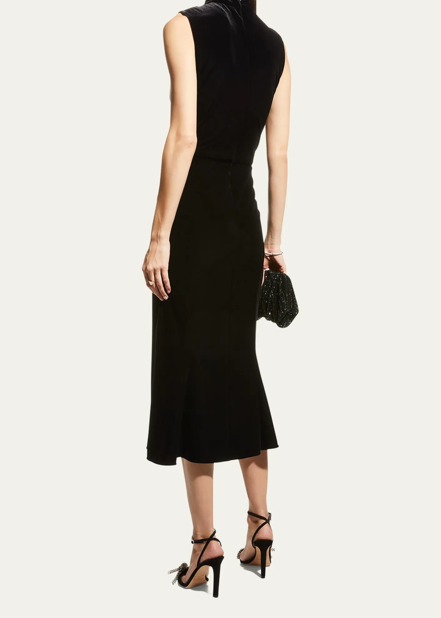 ShoshannaAudrey Sleeveless Velvet Dress