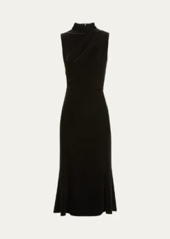 ShoshannaAudrey Sleeveless Velvet Dress