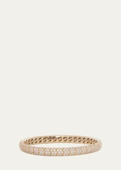 Sidney Garber18K Yellow Gold Diamond Narrow Pave Stretch Bracelet