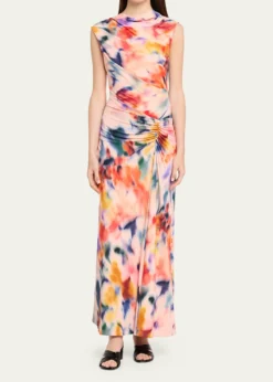 SIMKHAIAcacia Draped Jersey Midi Dress