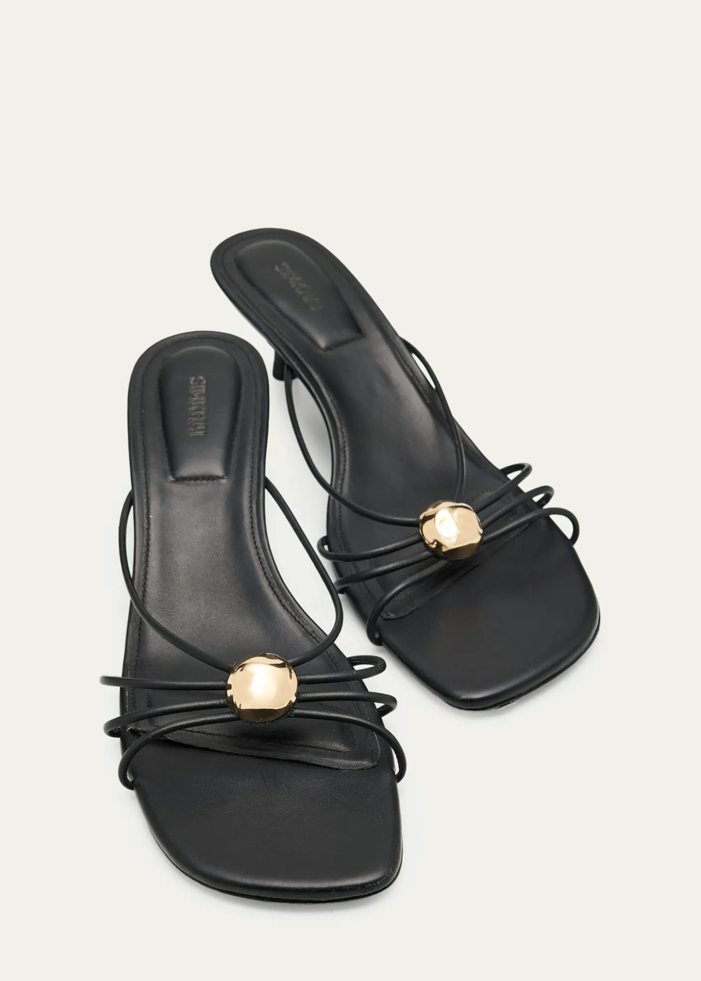 SIMKHAIAmaya Strappy Leather Kitten-Heel Sandals