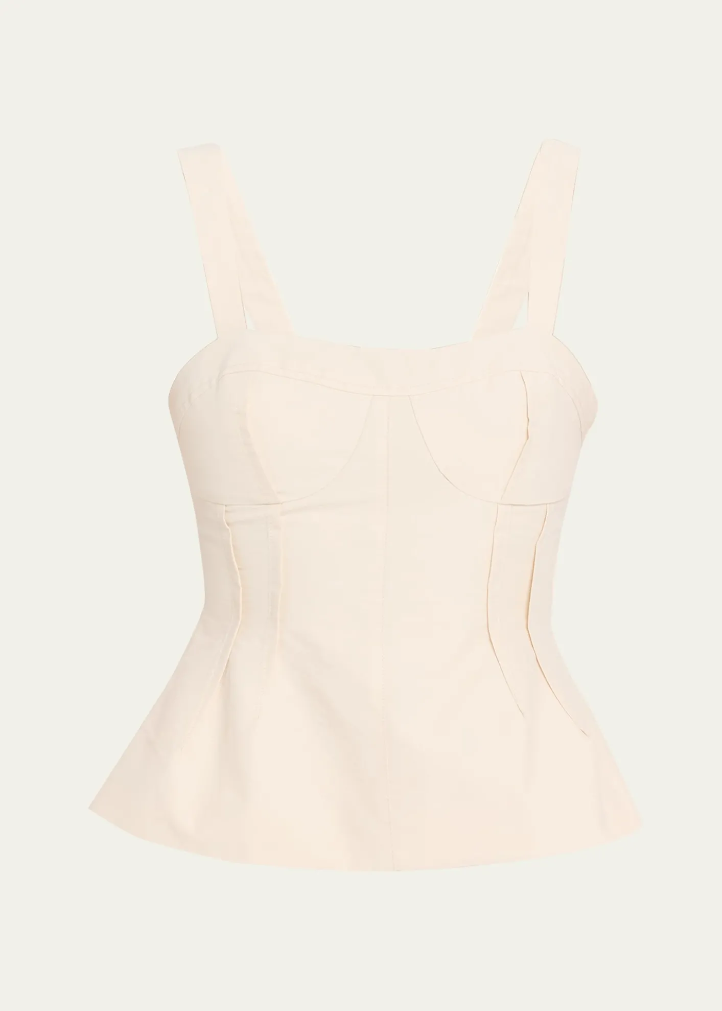 SIMKHAIApril Cotton Faille Bustier Top