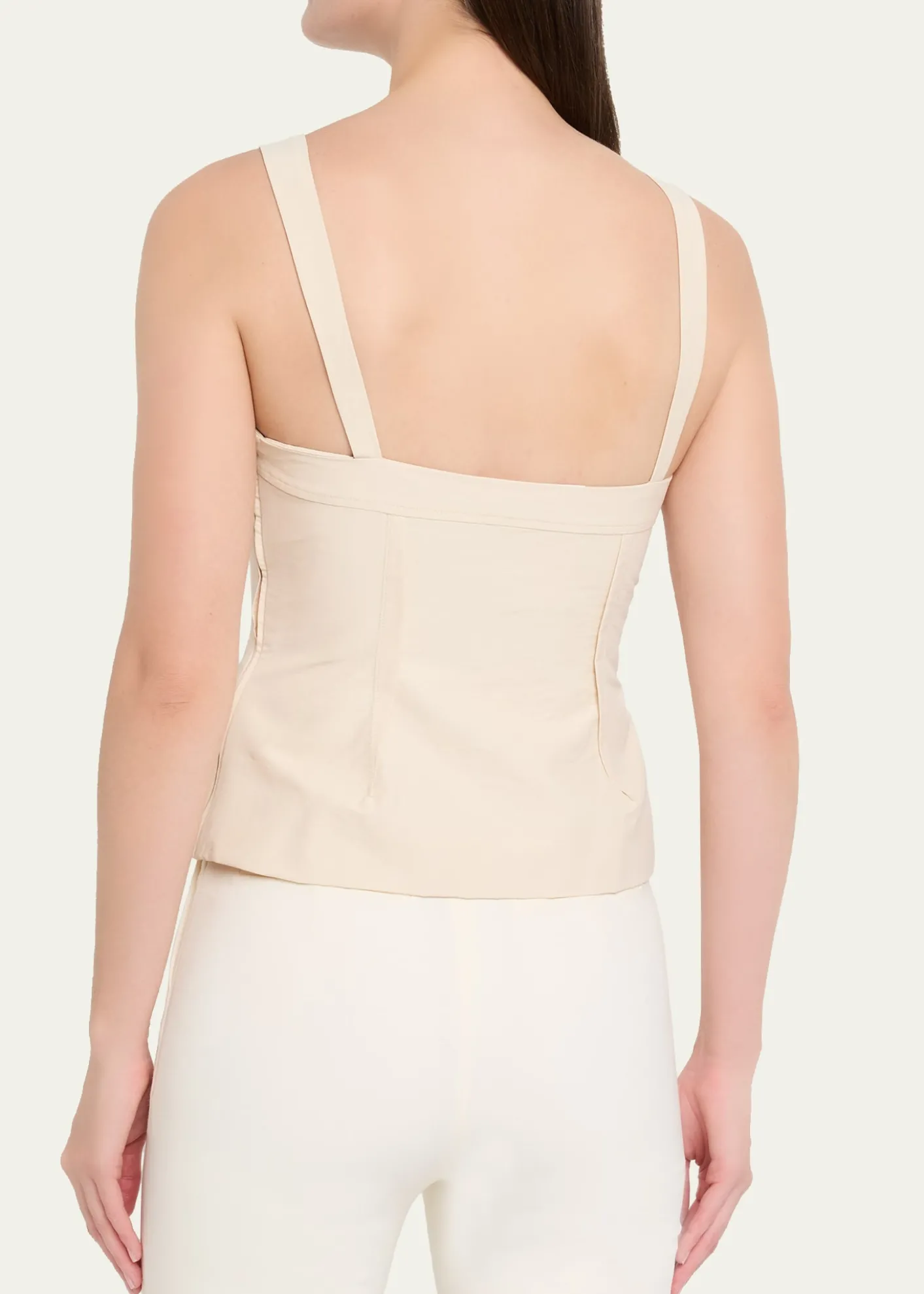 SIMKHAIApril Cotton Faille Bustier Top