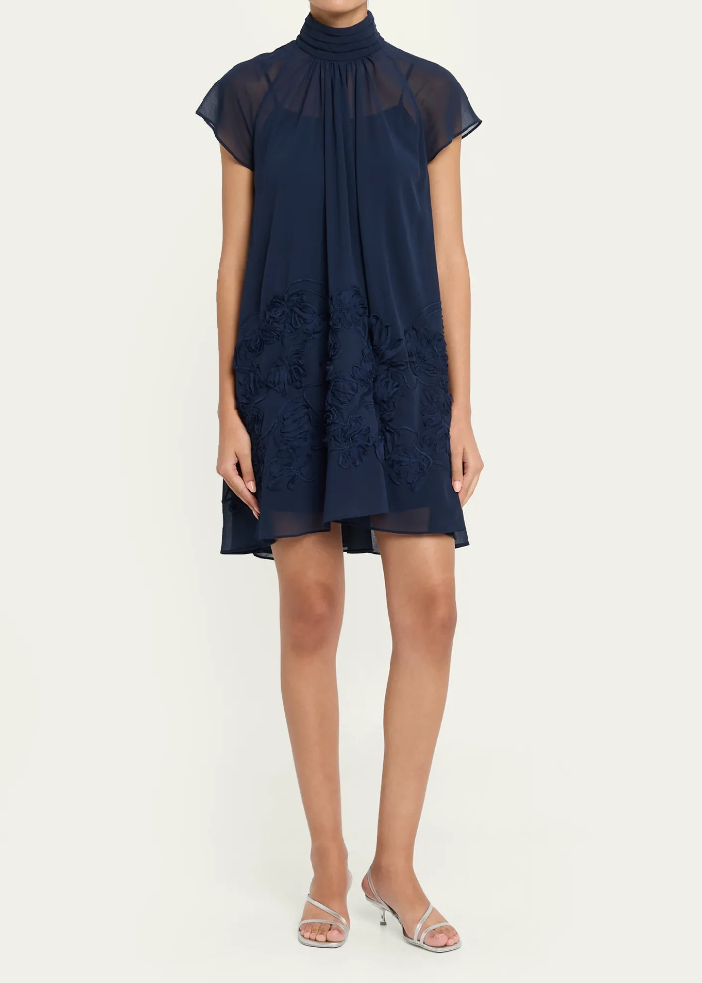 SIMKHAIAveil Embroidered Organza Mini Dress