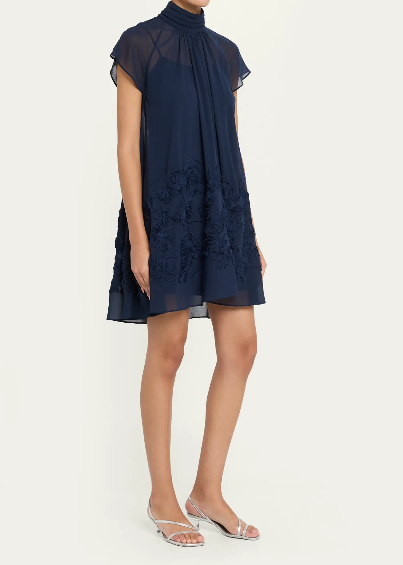 SIMKHAIAveil Embroidered Organza Mini Dress