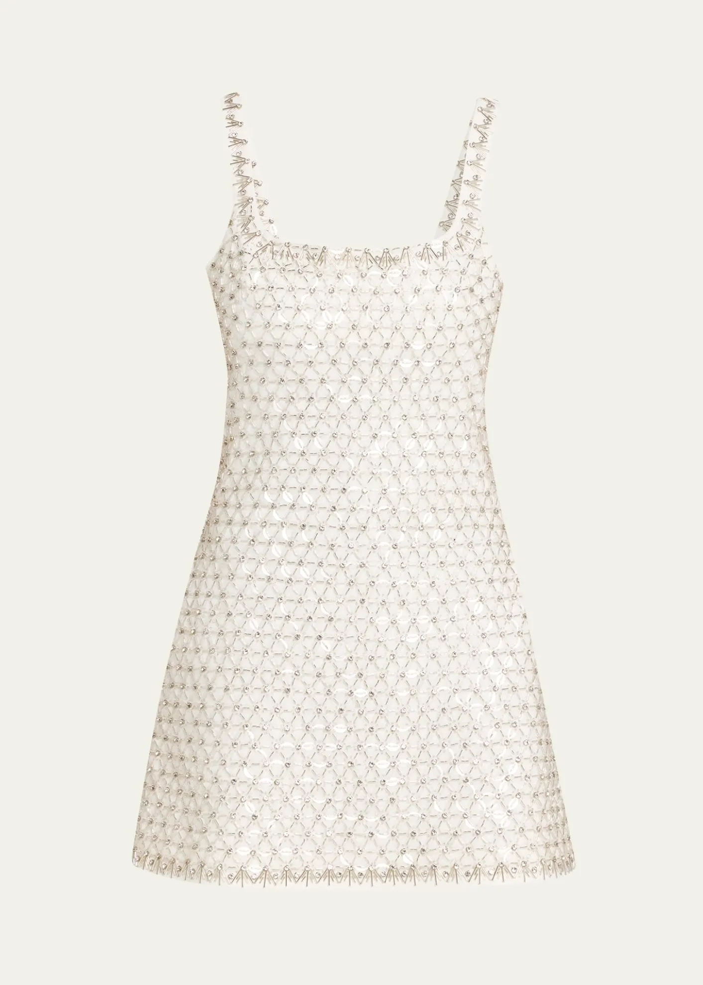 SIMKHAIBeaded Rhinestone Crepe Mini Dress