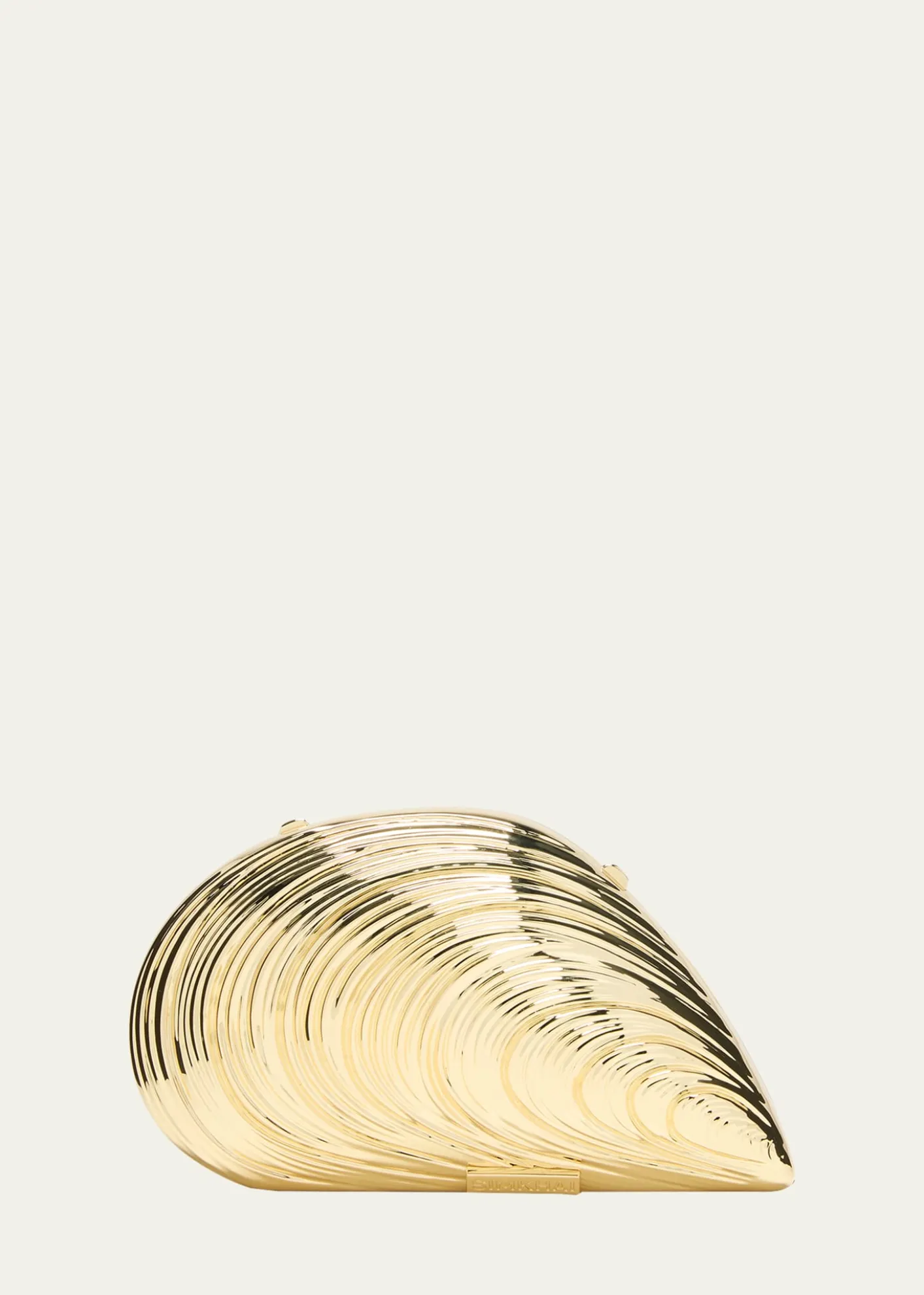 SIMKHAIBridget Metal Oyster Shell Clutch Bag