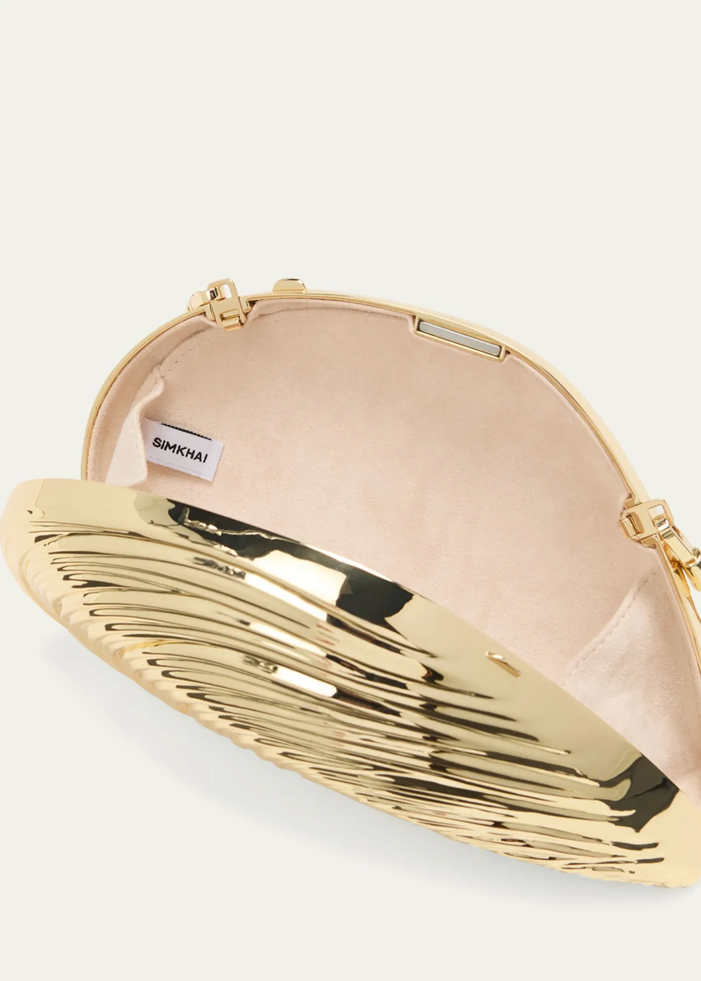 SIMKHAIBridget Metal Oyster Shell Clutch Bag