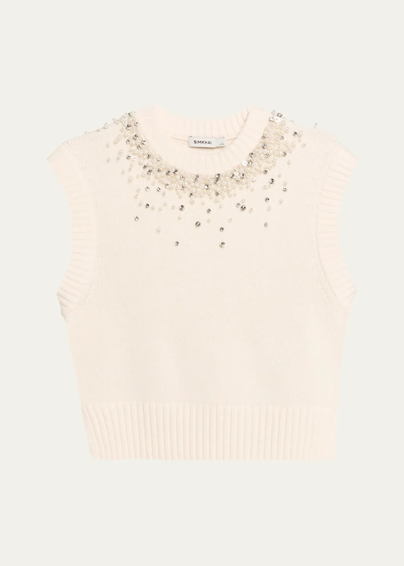 SIMKHAICandra Embellished Knit Vest