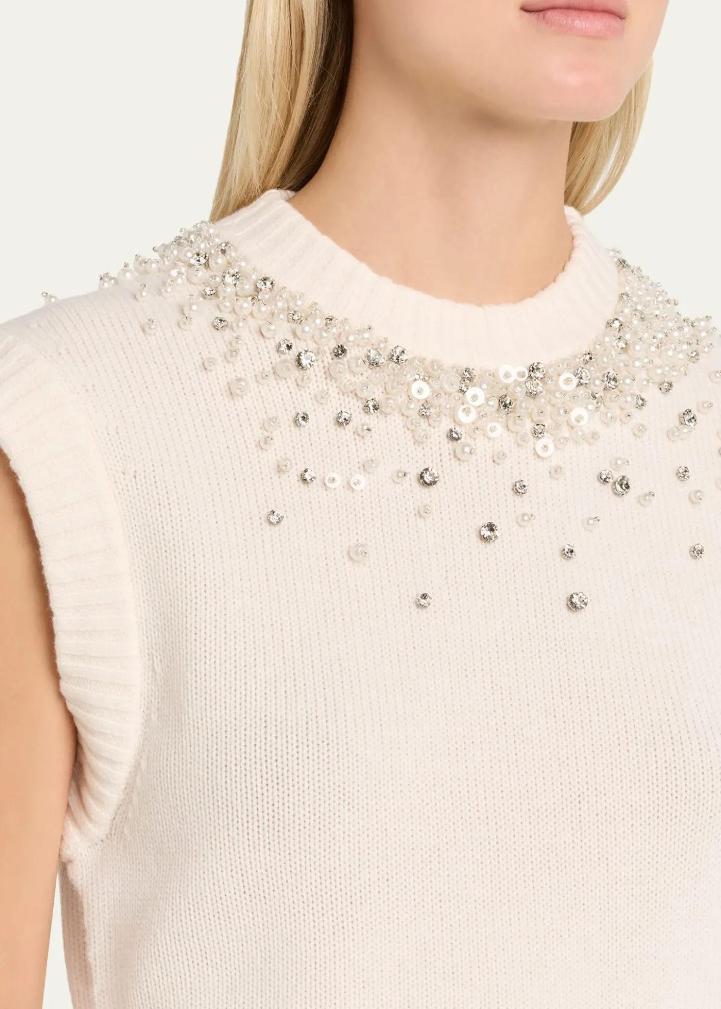 SIMKHAICandra Embellished Knit Vest