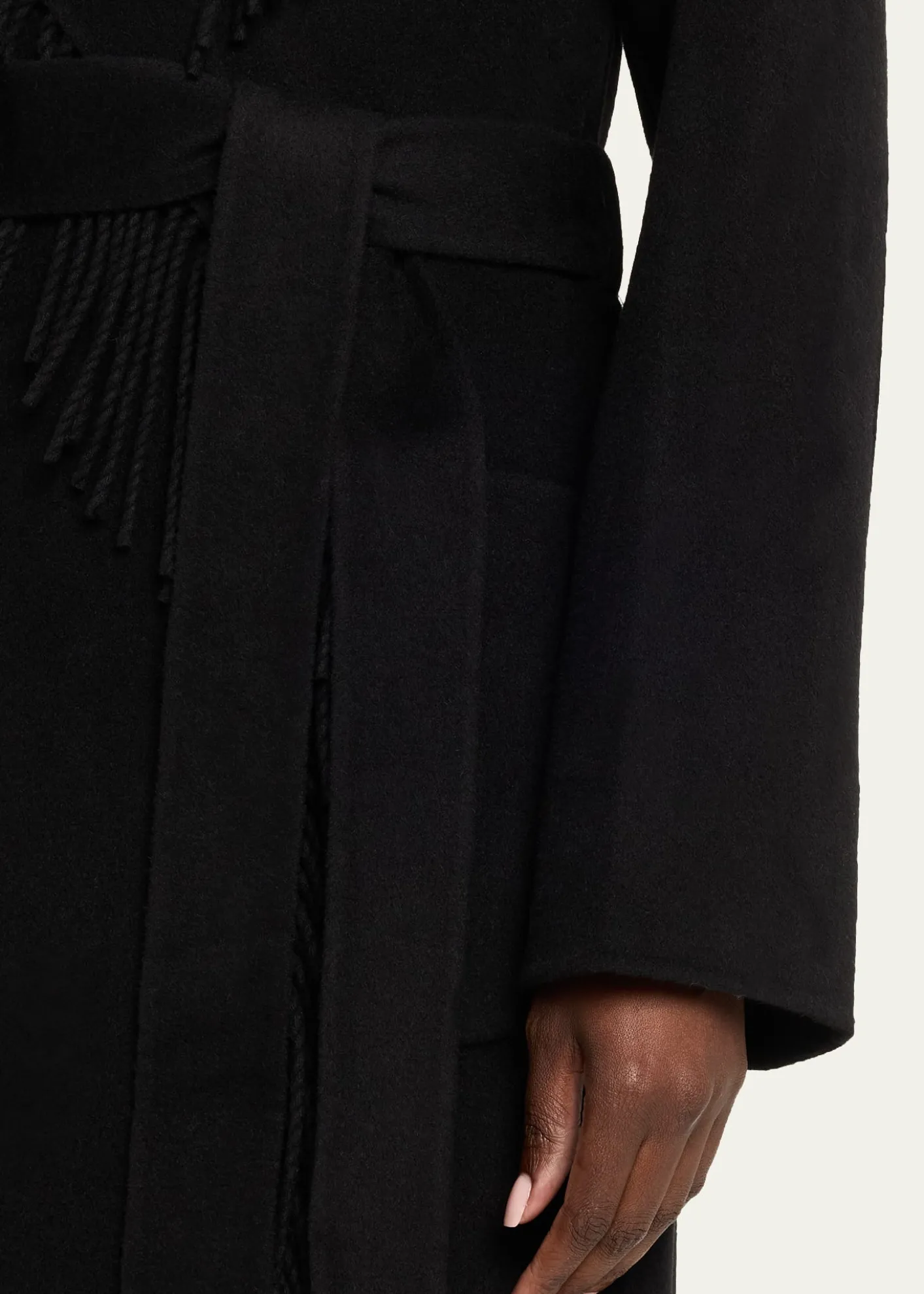 SIMKHAICarrie Belted Fringe Robe Coat
