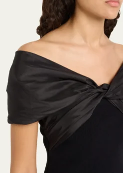 SIMKHAICeliana Combo Off-The-Shoulder Top