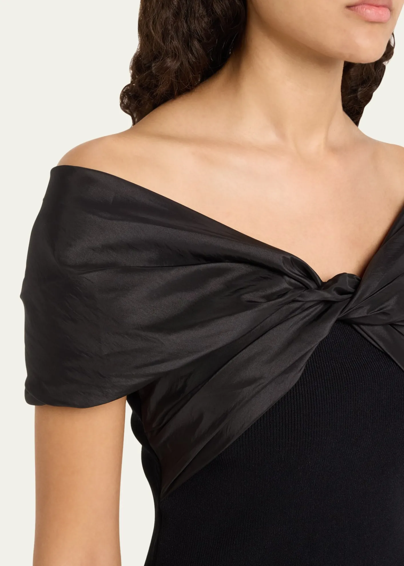 SIMKHAICeliana Combo Off-The-Shoulder Top
