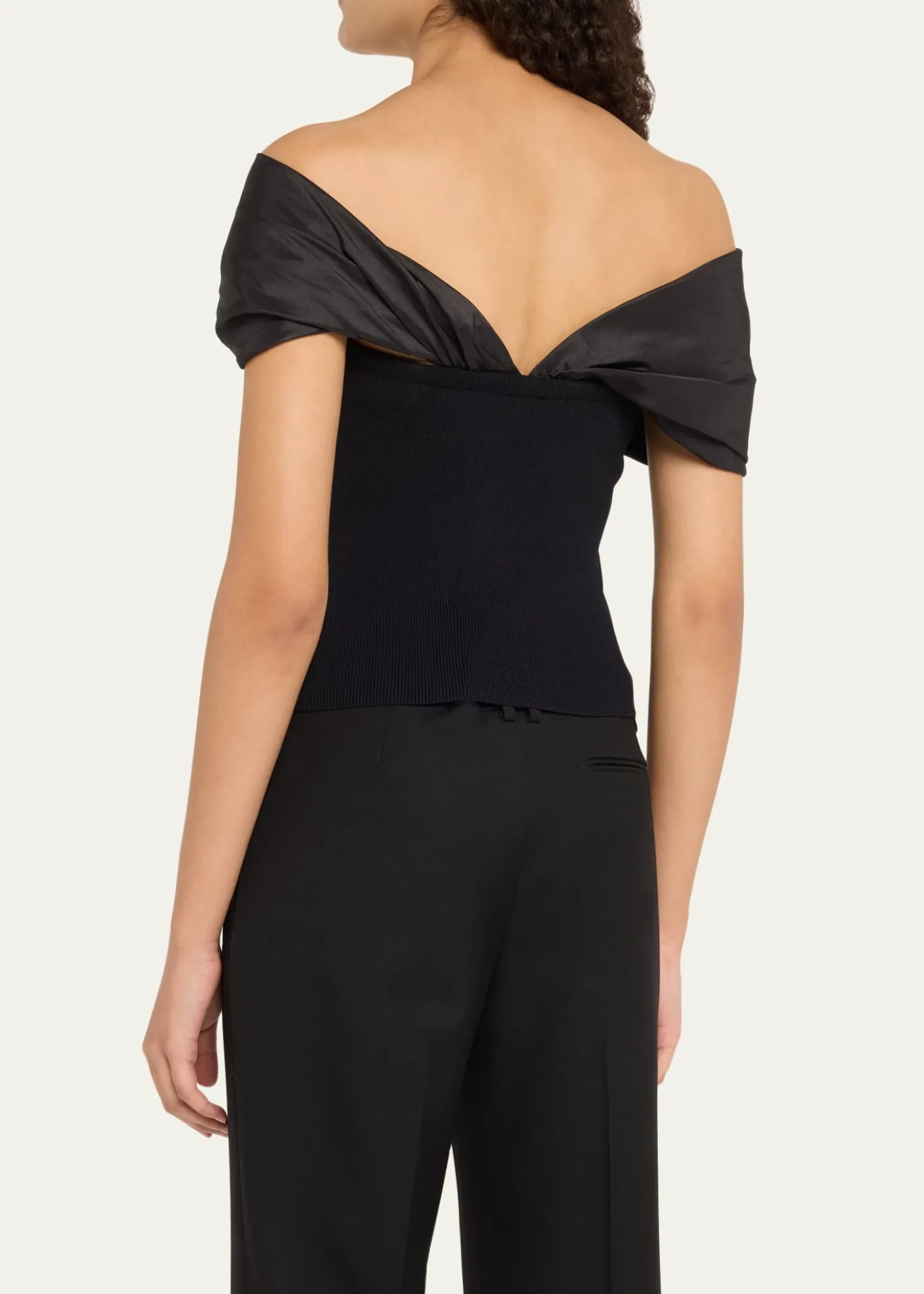 SIMKHAICeliana Combo Off-The-Shoulder Top