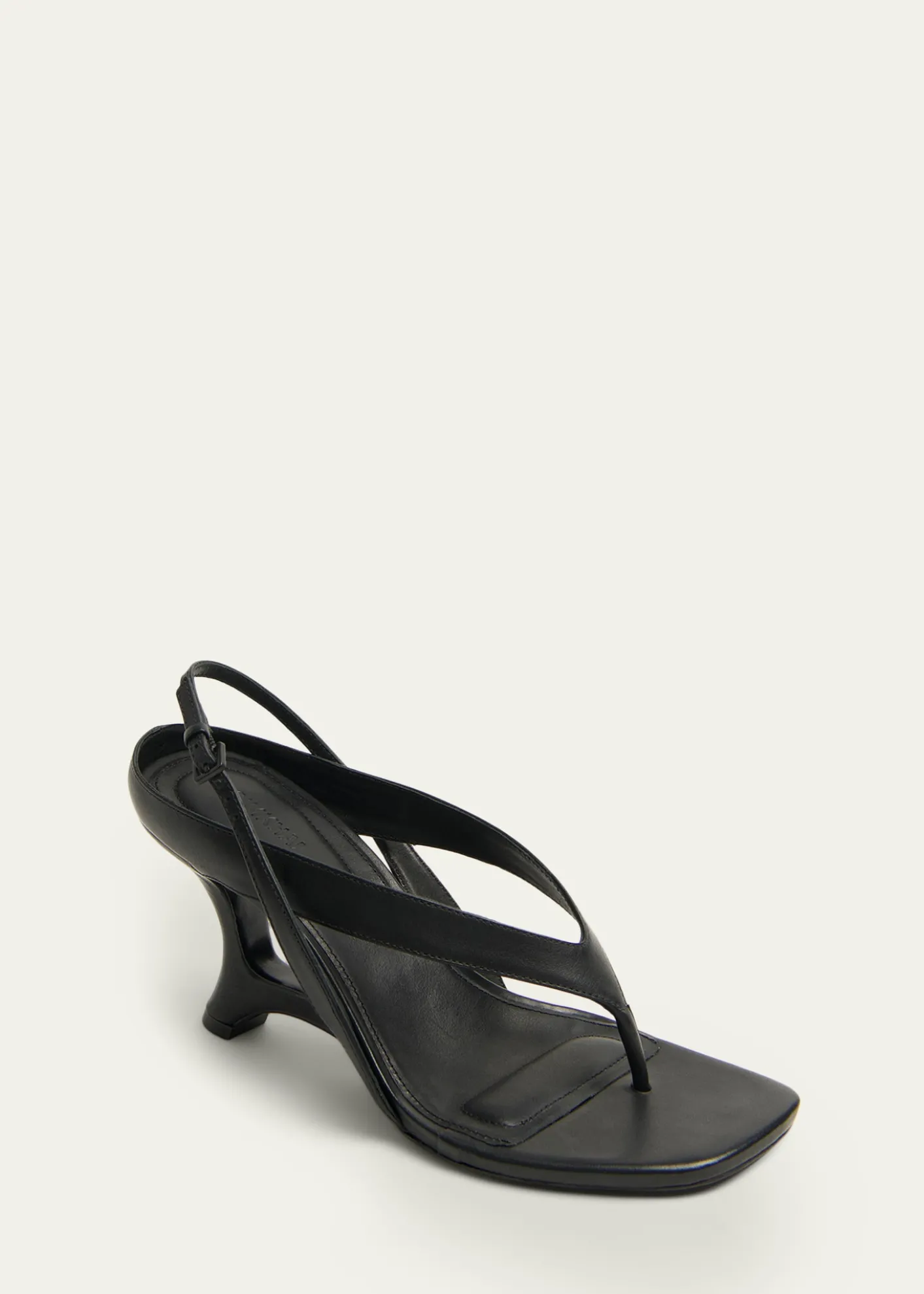 SIMKHAIDarya Leather Wedge Thong Sandals