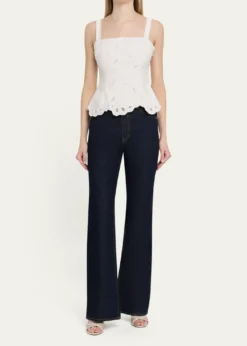 SIMKHAIDelaney Embroidered Bustier Top