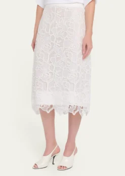 SIMKHAIElissa Embroidered Column Skirt