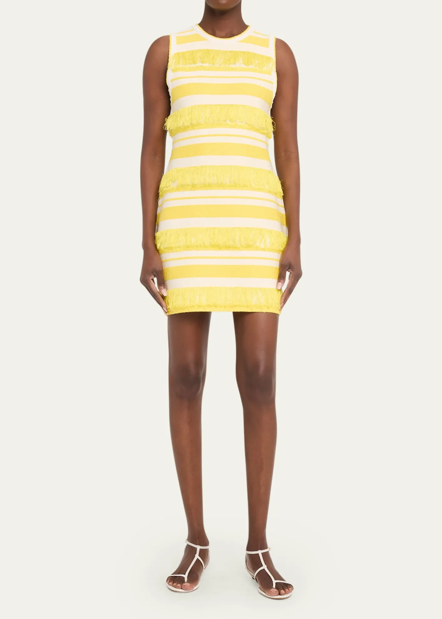 SIMKHAIElly Knit Fringe Mini Dress