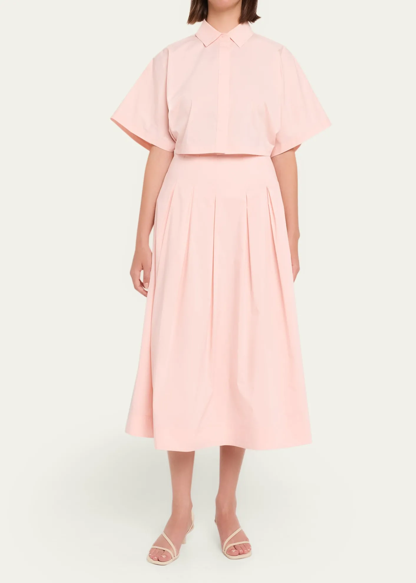 SIMKHAIElora Poplin Midi Skirt