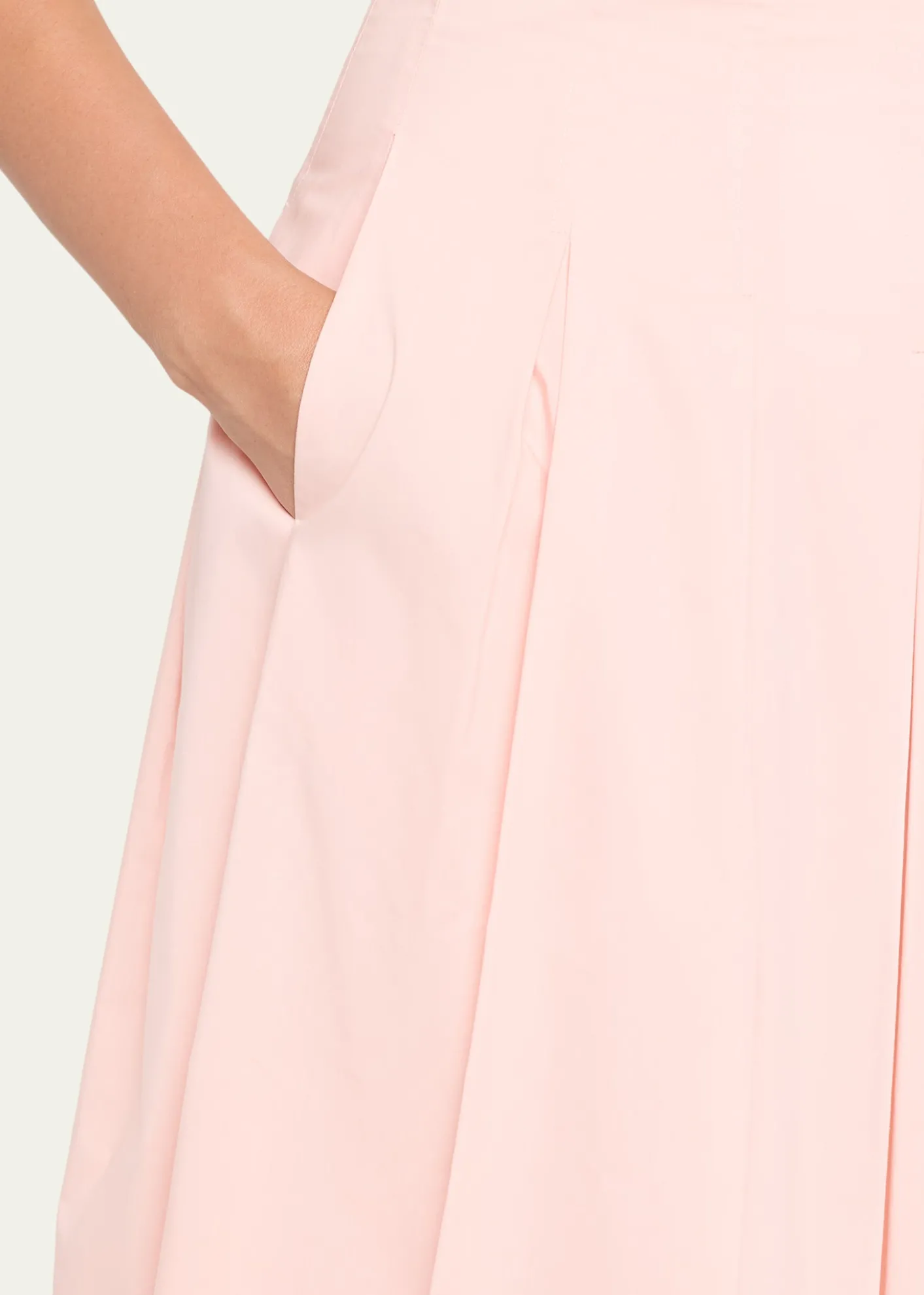 SIMKHAIElora Poplin Midi Skirt