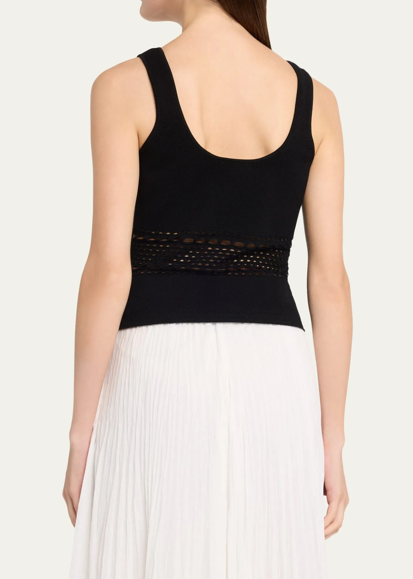 SIMKHAIFitzgerald Open-Work Tank Top